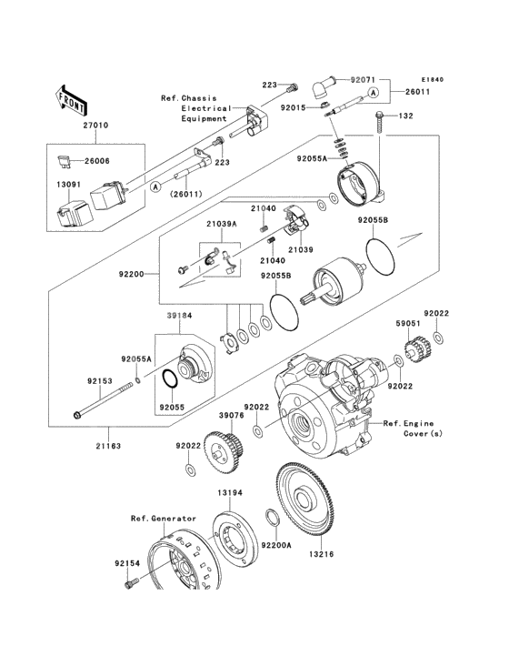 Starter motor(daf/dbf)
