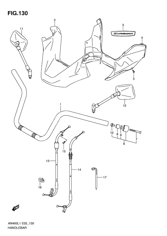 Handlebar              

                  An400zal1 e51