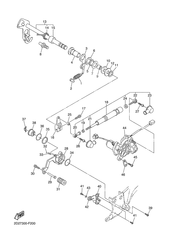 Shift shaft