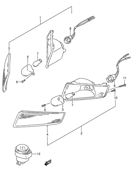 Front turnsignal lamp