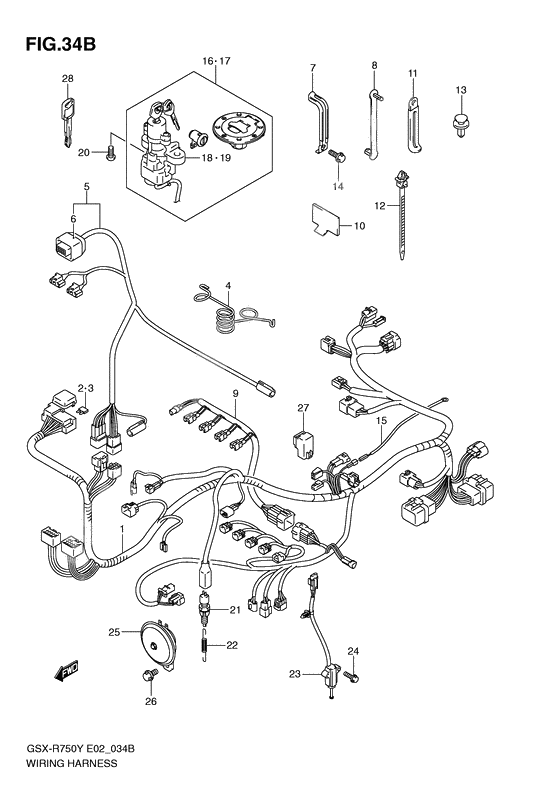 Wiring harness              

                  Model k3