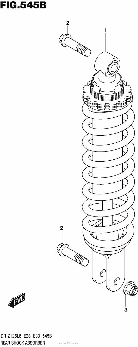 Rear Shock Absorber (Dr-Z125Ll6 E28)