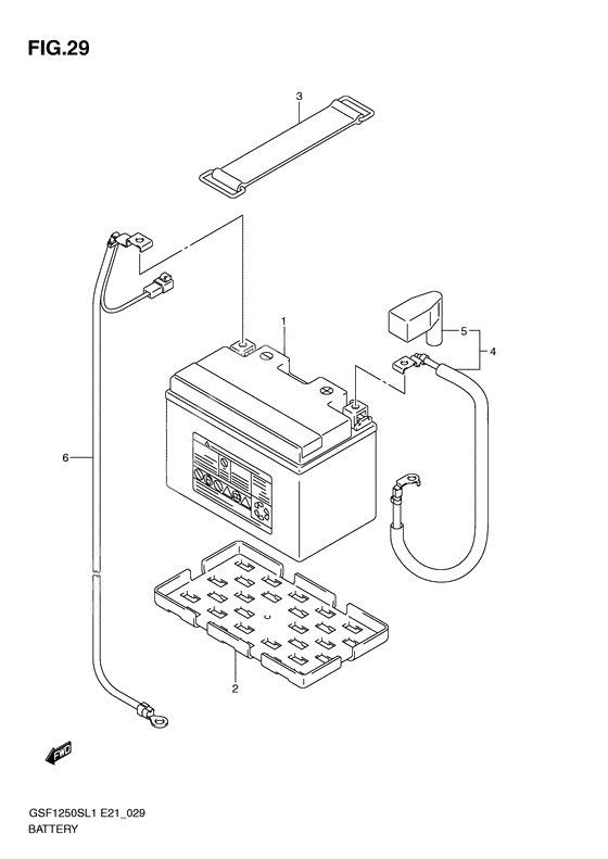 Battery              

                  Gsf1250sl1 e21