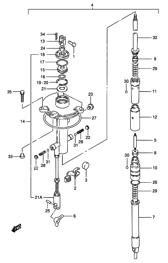 Shift rod