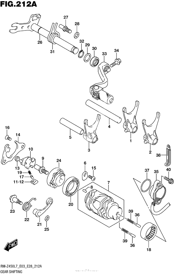 Копирный вал & Вилки & Вал переключения