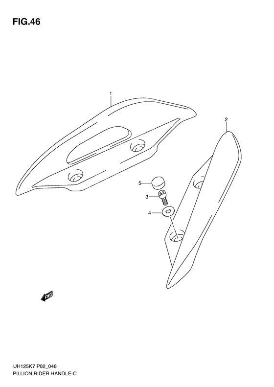 Pillion rider handle              

                  Model k7