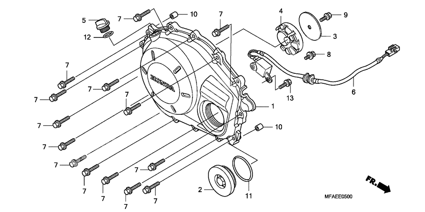 Right crankcase cover