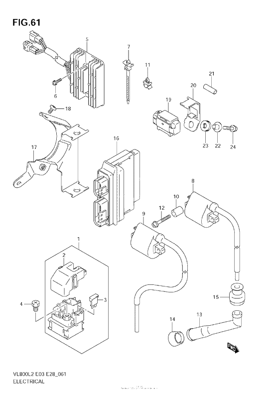 Электрооборудование (Vl800 E28)