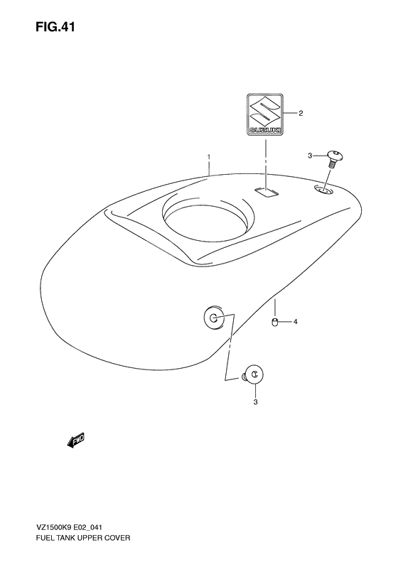 Fuel tank upper cover