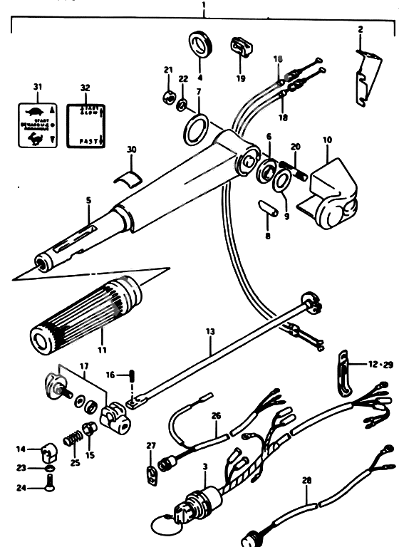 Opt:tiller handle