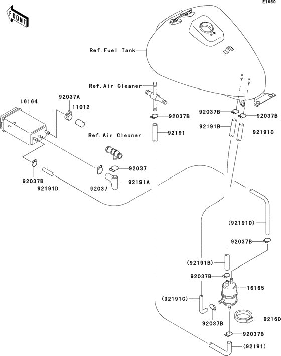 Fuel evaporative system(ca)