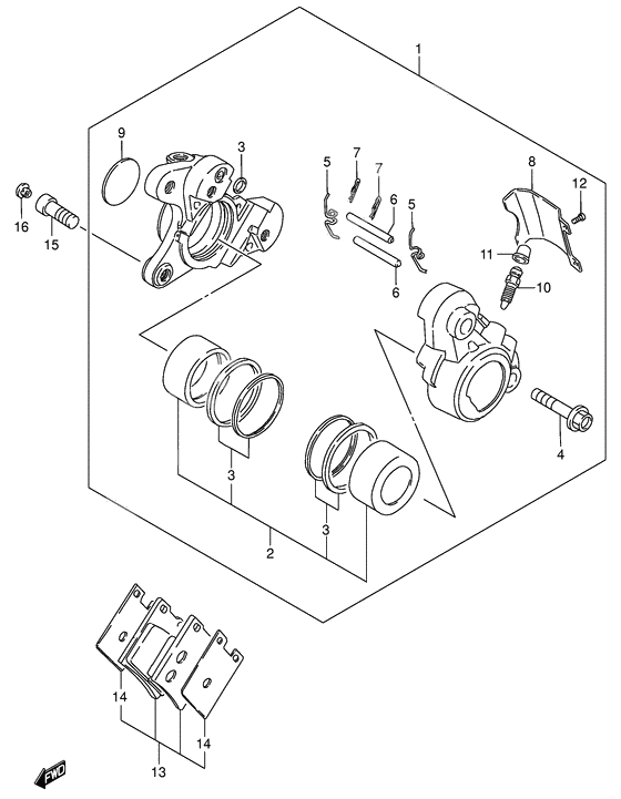 Front caliper