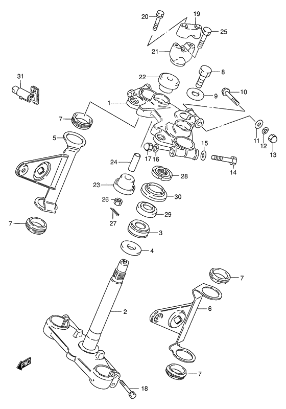 Steering stem