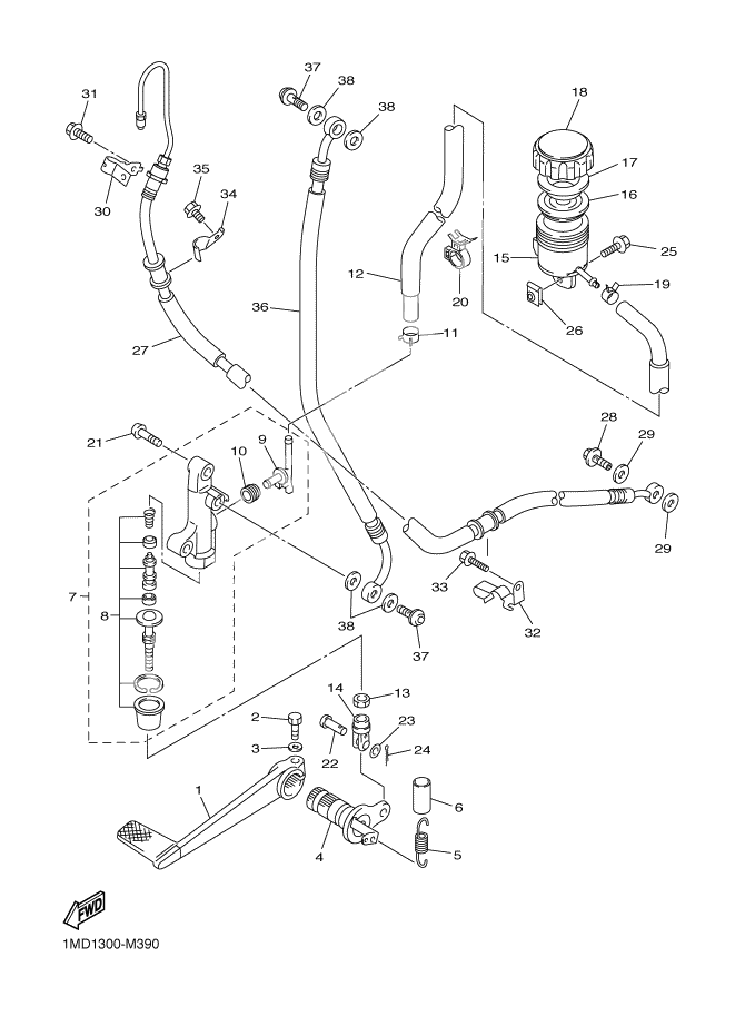 REAR MASTER CYLINDER