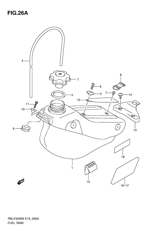 Tank fuel              

                  Rm-z450l1