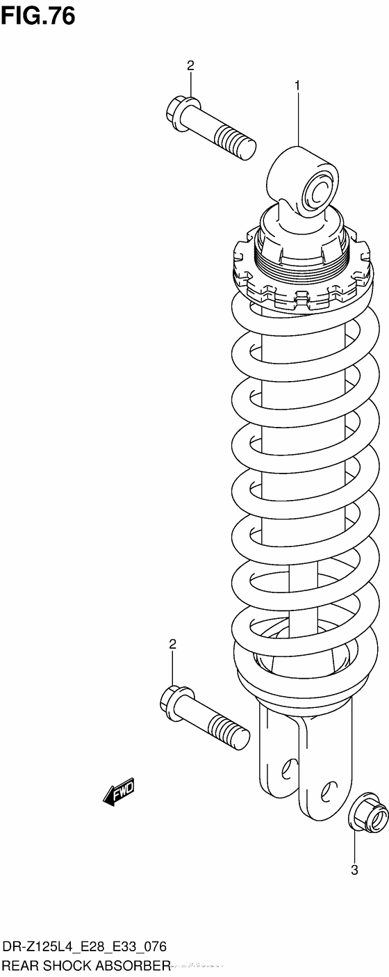 Rear Shock Absorber (Dr-Z125Ll4 E28)