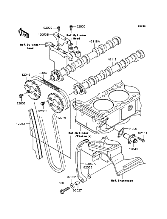 Camshaft/tensioner