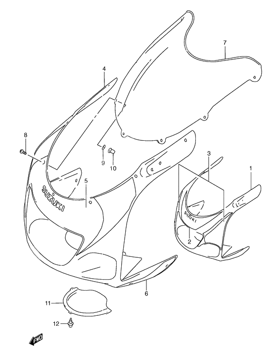 Cowling body              

                  Model x