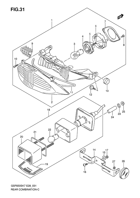 Rear combination lamp