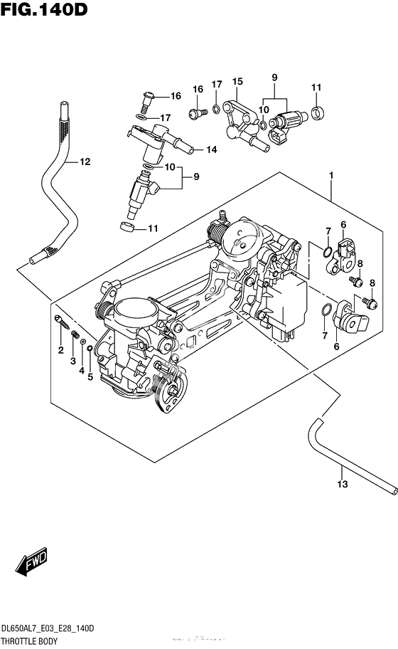 Throttle Body (Dl650Xal7 E03)