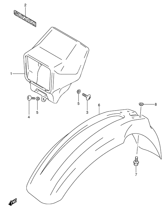 Front fender              

                  Model k1