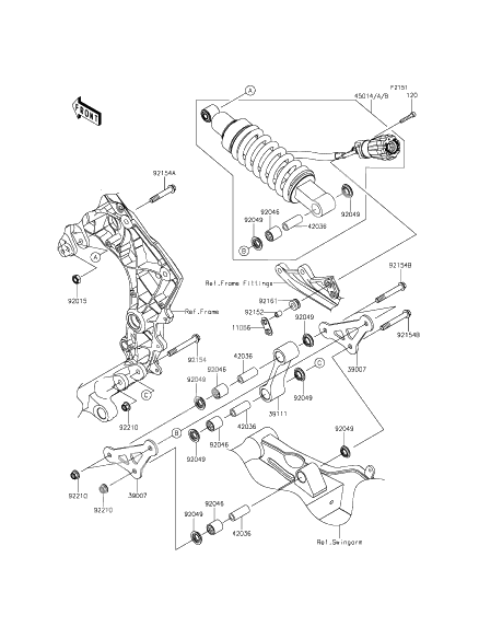 Suspension/shock absorber