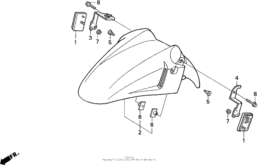 F2 front fender 91-94