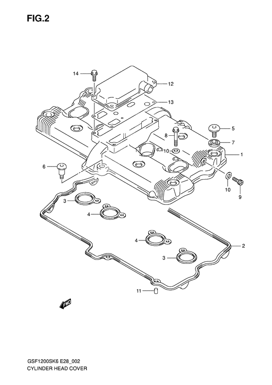 Cylinder head cover