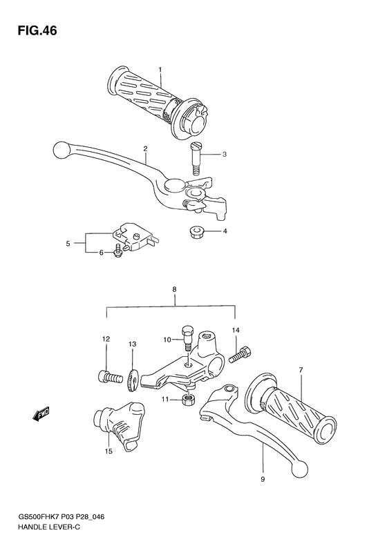 Handle lever              

                  Model k7/k8/k9