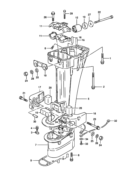 Drive shaft housing