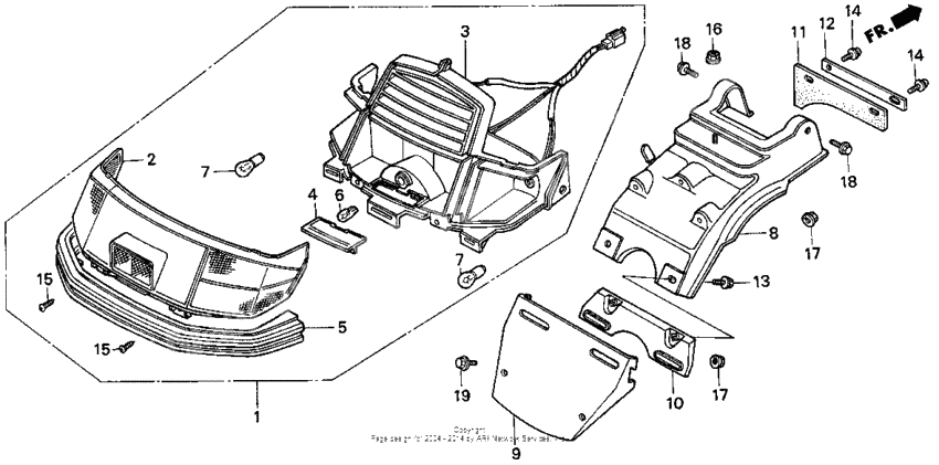 Rear turn signal