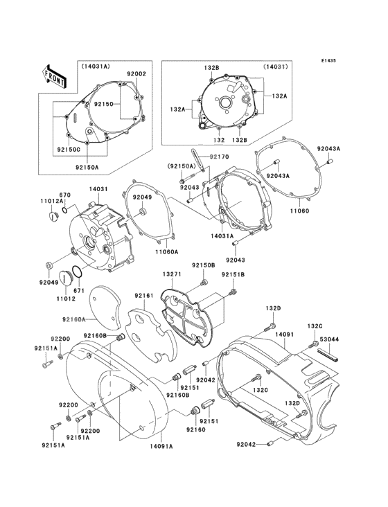 Left engine cover(s)