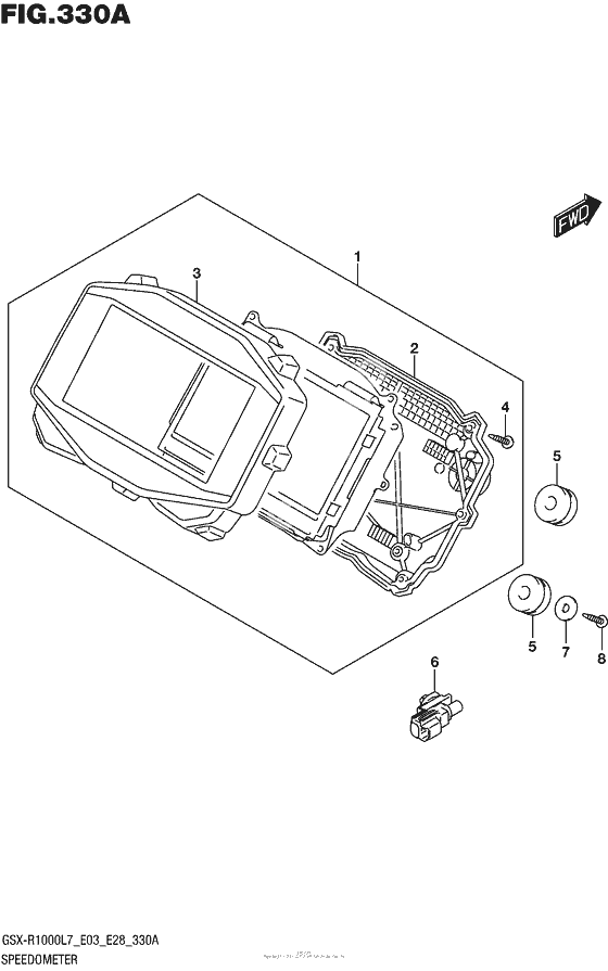 Speedometer (Gsx-R1000L7 E03)