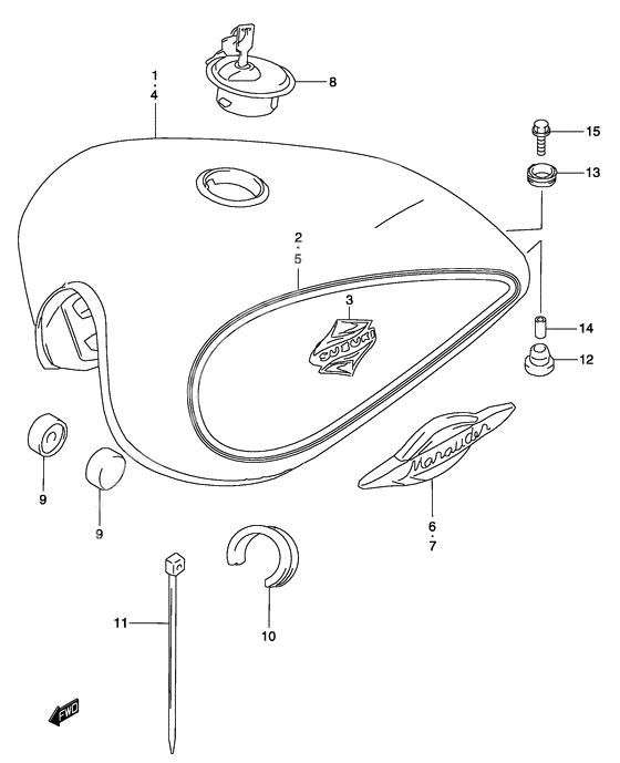 Tank fuel              

                  Model k4