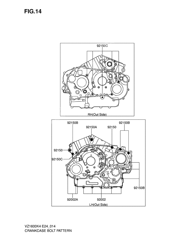 Crankcase bolt pattern