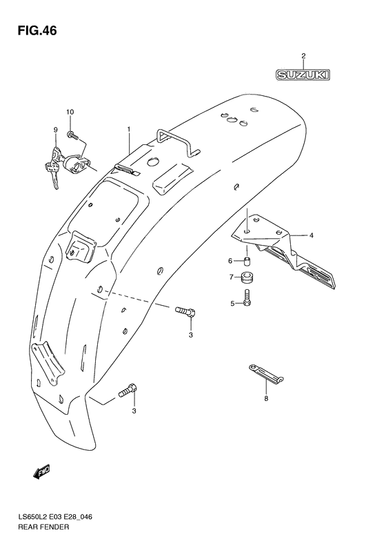 Rear fender