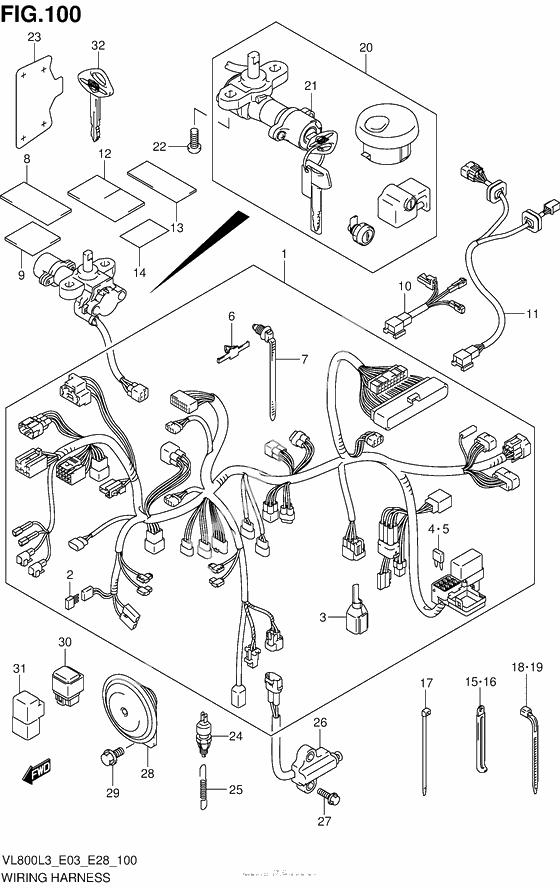 Wiring Harness (Vl800Cl3 E03)