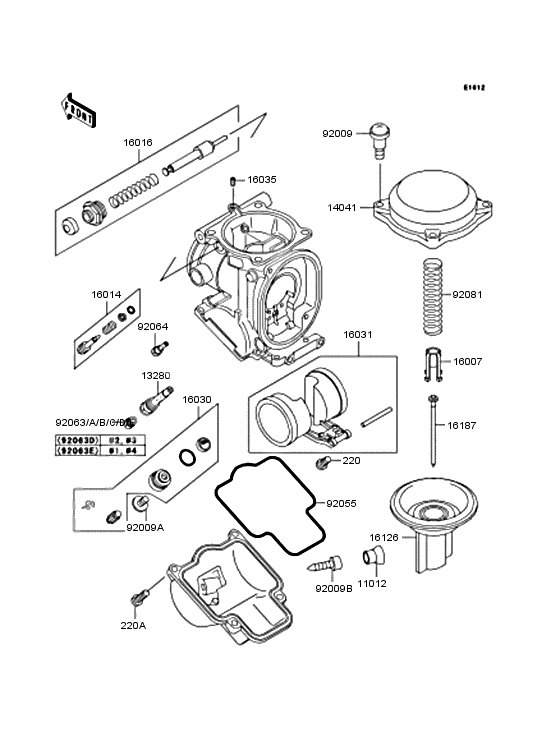 Carburetor parts