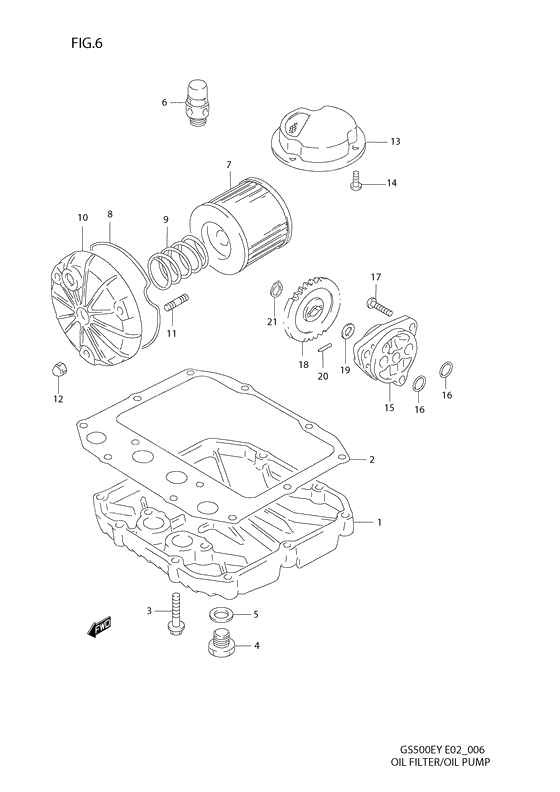 Oil filter - oil pump