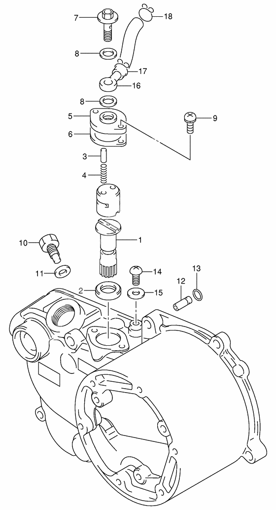 Clutch cover/oil pump
