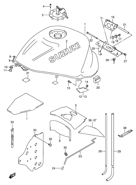 Tank fuel              

                  Model x