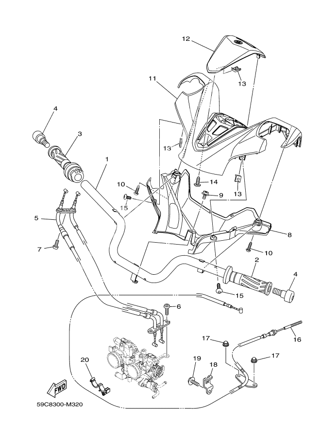 STEERING HANDLE & CABLE