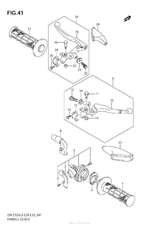 Ручки руля (Dr-Z125L3 E28)