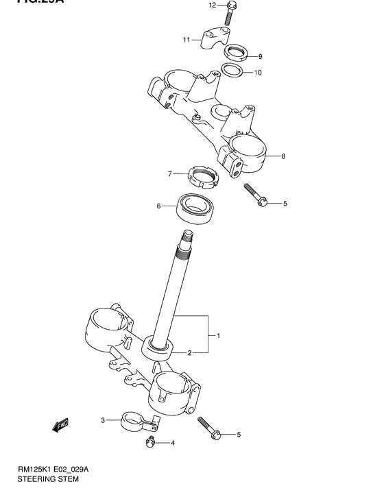 Steering stem              

                  Model k2