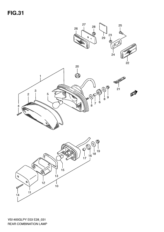 Rear combination lamp