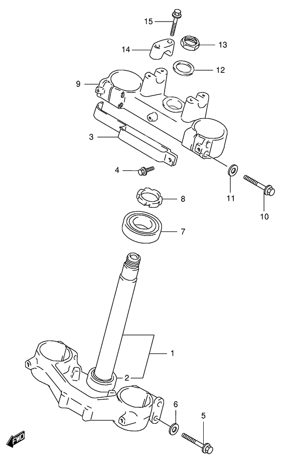Steering stem              

                  Model t/v/w