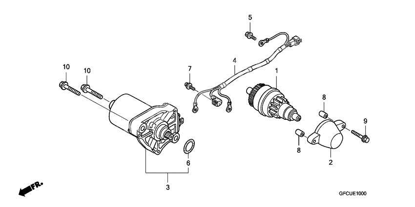 Starting motor