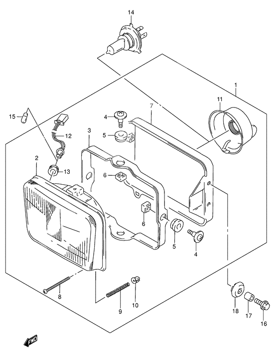 Headlamp              

                  Model k1 e4, e17, e18, e22, e34, e54