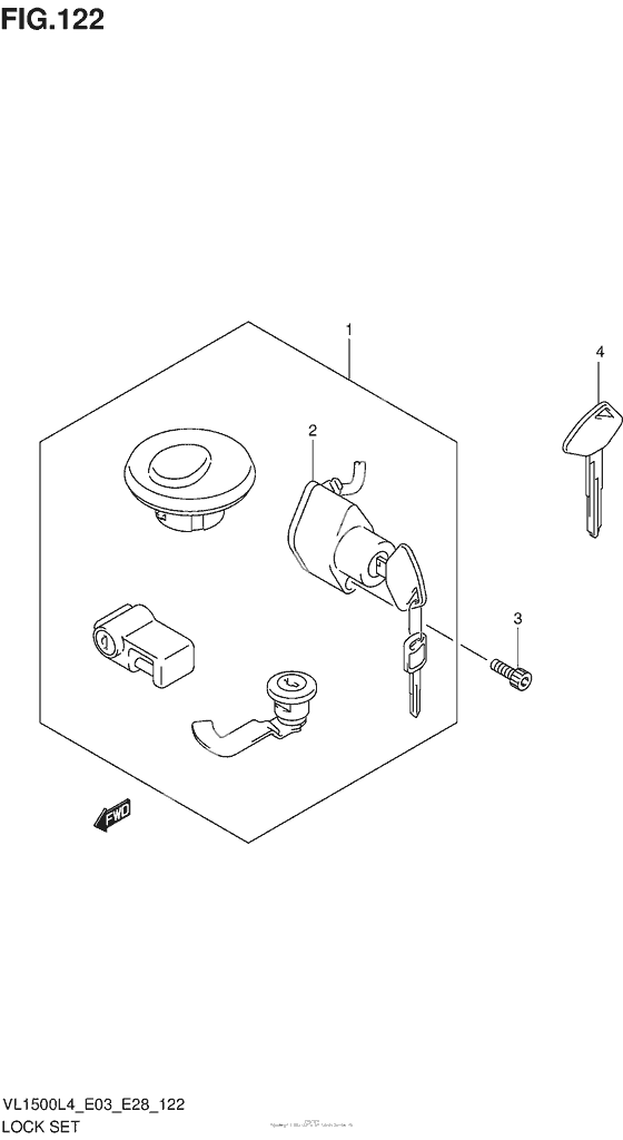 Lock Set (Vl1500L4 E33)