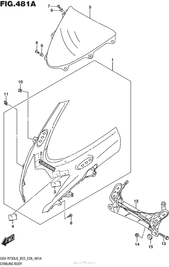 Передний обтекатель